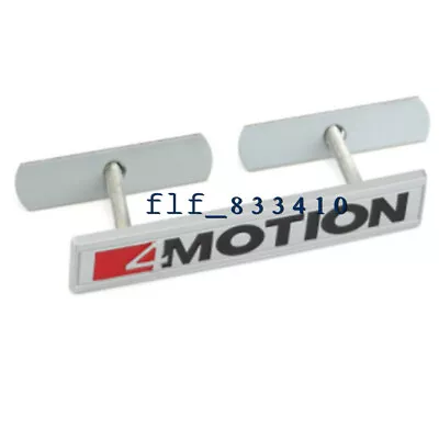 Silver 4 Motion Decal Front Hood Grille Badge Emblem For VW SUV Highline 4motion • $12.56