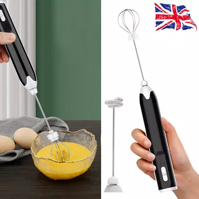 £7.99 • Buy Egg Beater Electric Whisk Milk Coffee Frother USB Handheld Drink Frappe Mixer UK