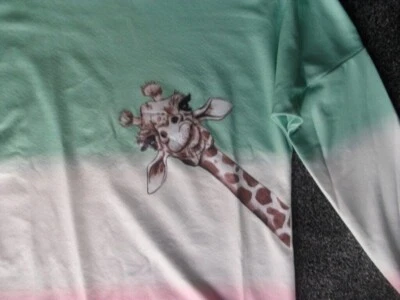 £3.50 • Buy Dip Dye Giraffe Long Sleeved Top. Size Medium (14-16)