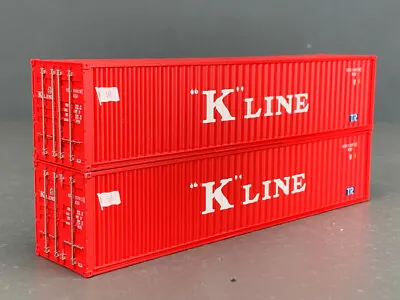 HO InterMountain 2-Pack “K-Line”  40' Corrugated Container Red 30252-06 • $31.98