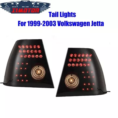 For 1999-2005 Volkswagen VW Jetta LED Tail Lights Smoke Lens Driving Front Lamps • $99.99