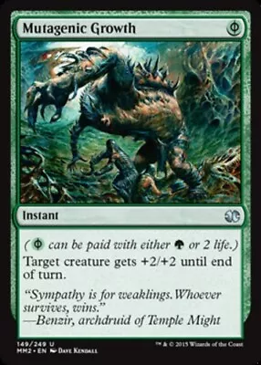 MTG Mutagenic Growth - Foil Modern Masters 2015 Heavily Played English • $2.45