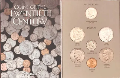 Coin Of The 20th Century Complete Book W/ Morgan & Peace Dollar (1 Of A Kind) • $199