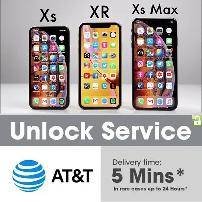 AT&T IPHONE  - ATT For IPhone 7 8 X XS 11 SE 12 13 14 Instant • $7.50