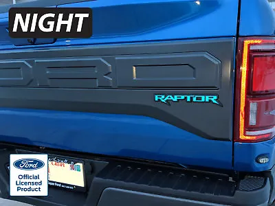 2018 Ford Raptor Rear Emblem Reflective Inlay Decal Vinyl Graphics Stickers F150 • $29.95