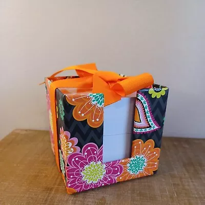 Vera Bradley Take Note Cube Loose Notes Ziggy Zinnia Pen Holder  • $15