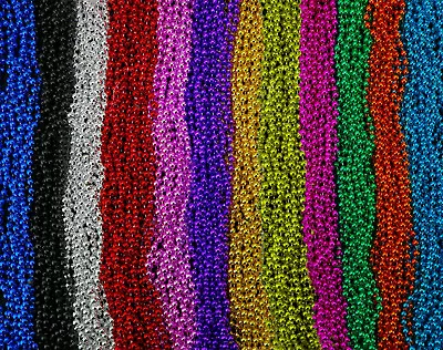 Skeleteen Mardi Gras Beads Necklaces - 144 Pack • $29.99