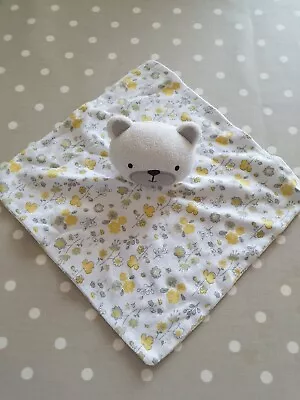 £5.99 • Buy Kyle And Deena Baby Comforter Blanket Hug Toy Yellow Grey Teddy Bear