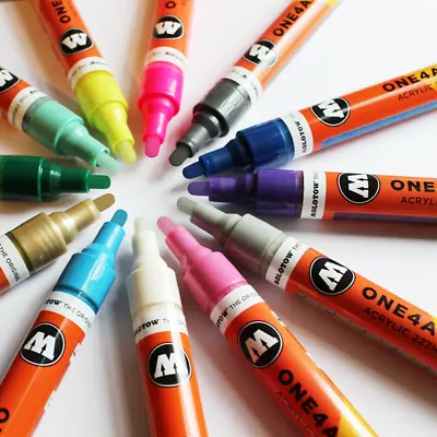 Molotow ONE4ALL 227HS 4MM Single Acrylic Pump Markers Graffiti Art Supplies  • $5.99