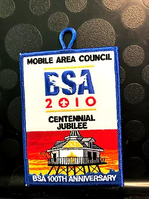 BSA MOBILE AREA COUNCIL 2010 CENTENNIAL JUBILEE 100th ANN PATCH • $7.28