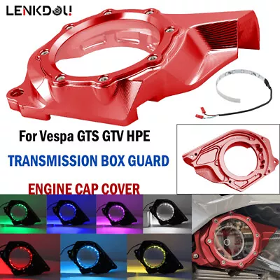 CNC Transmission Box Guard Engine Cover Cap For Vespa GTS300 GTV250 HPE 250 300 • $142.99