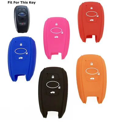 1pc Silicone Key Fob Remote Cover Case For Subaru Outback Legacy Forester BRZ • $2.80