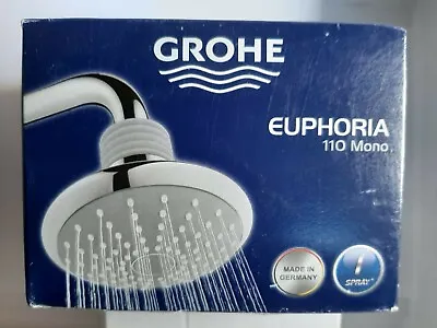 £45.50 • Buy GROHE Euphoria 110mm Mono Head Shower Spray Chrome 27237000
