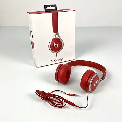BEATS EP Matte Red On Ear Headphones - Model ML9C2PA/A In Original Box • $79