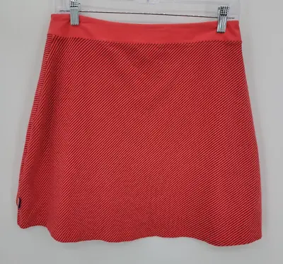 Mountain Hardwear Skirt Womens Small Orange Stripe A-Line Pull On Outdoor Casual • $20.30