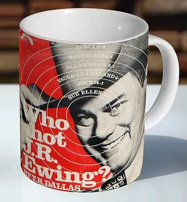 Dallas TV Show JR Ewing Face Ceramic Coffee Mug - Cup • £8.85