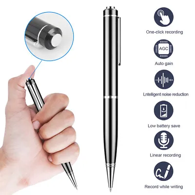 US Digital Voice Activated Recorder Mini Small Hidden Audio Recording Pen Device • $17.26