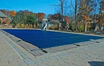 GLI 12' X 24' Rectangle Swimming Pool Blue Mesh Winter Safety Cover - 12 Year • $699.99