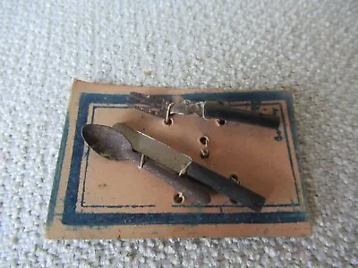 Vintage Dollhouse Miniature Utensils Spoon Knife Fork (1) • $10.99
