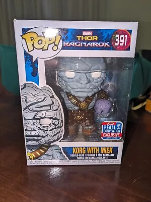 Marvel – Thor Ragnarok - Korg With Miek Pop! NYCC 2018 Vinyl Figure #391 • $50