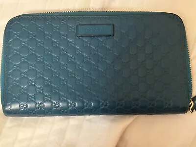 100% Authentic Gucci Teal Green Guccissima Wallet • $150