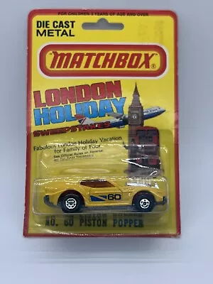 Matchbox Lesney Superfast No. 60 PISTON POPPER Reverse Side Tampo • $30