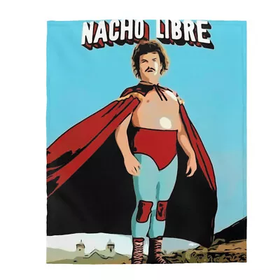 Velveteen Plush Blanket Nacho Libre Movie Poster • $45.37