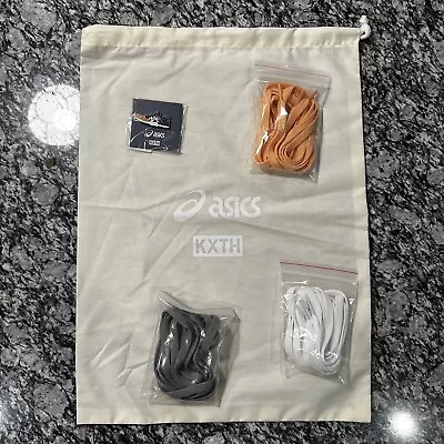 Asics X KITH Ronnie Fieg “Salmon Toe” Special Edition Pins Drawstring Bag Laces • $19.02