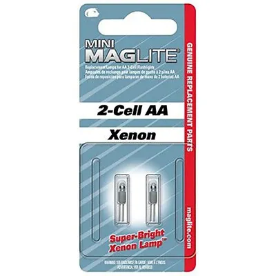 Mini MAGLite Replacement Bulbs Xenon 2-Cell AA/AAA • £9.80