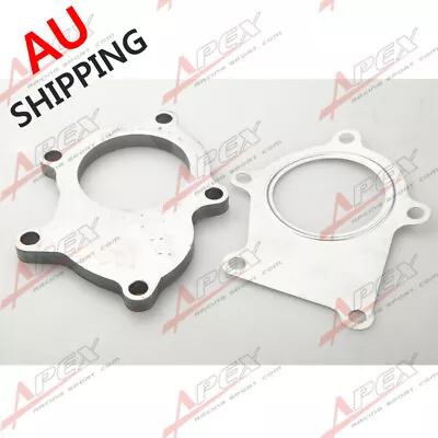 T3 T3/T4 5-Bolt Turbo Exhaust Downpipe Outlet Mild Steel Flange W/ SS Gasket • $26