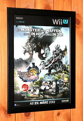 Monster Hunter 3 Ultimate N3DS Wii U Capcom Rare Small Poster / Ad Page Framed • $47.58