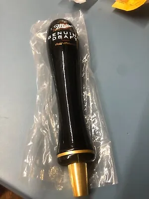 NWOT Miller Genuine Draft Black Rounded Beer Tap Handle #F61 • $34.94