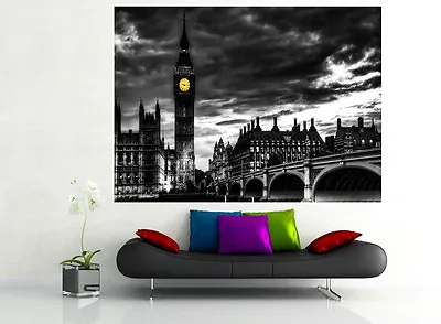 Big Ben London Eye City Skyline 3d Effect Window Wall View Sticker Poster 347 • £14.29