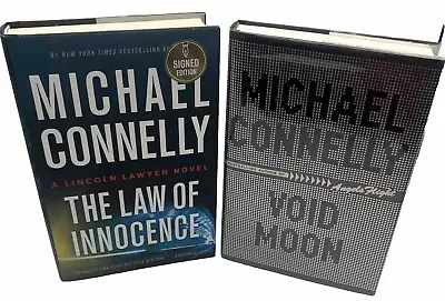 Michael Connelly SIGNED 2 LOT Void Moon & The Law Of Law Innocence 1st Editions • $27.09