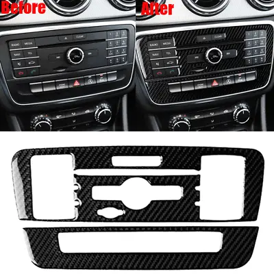 For Mercedes Benz GLA CLA Dashboard Panel Center Console Trim Cover Carbon Fiber • $15.46