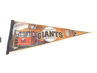 Vintage San Francisco Giants MLB Pennant Golden Gate Bridge SF Trolly 12x30 Ed 1 • $31.50