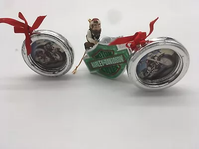 Lot Of 3 Vintage Harley Christmas Ornaments Motorcycle Elf • $22.55