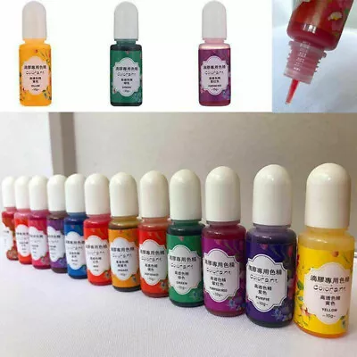 Set Kit Epoxy UV Resin Coloring Dye Colorant Pigment DIY Craft Mix Color 10G • $1.55