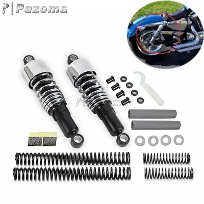 Complete Shock Absorbers Lowering Kit For Harley FLHR Road King 1984-2013 Chrome • $189.99