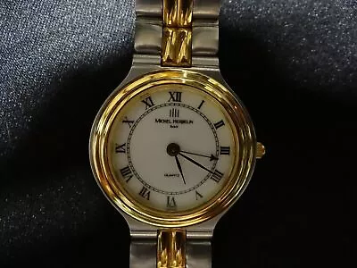 Men's Watch Michel Herbelin Gold / Stainless French Swiss 7 Jewel • $277.46