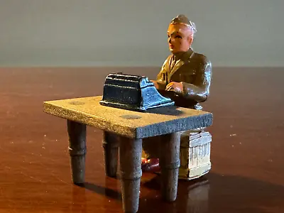 Vintage Barclay B151 961 Soldier At Table W/ Typewriter - Near Mint - Excellent! • $85