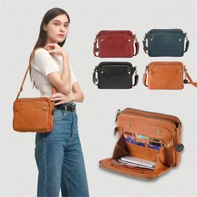 Three Layer Leather Crossbody Shoulder Bag Women's Handbag Bag Crossbody Bags • $30.44