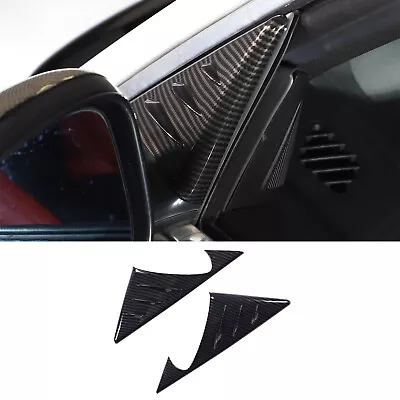 Carbon Fiber ABS A-pillar Triangle Decorative Frame For Jaguar F-TYPE 2013-2024 • $29.99