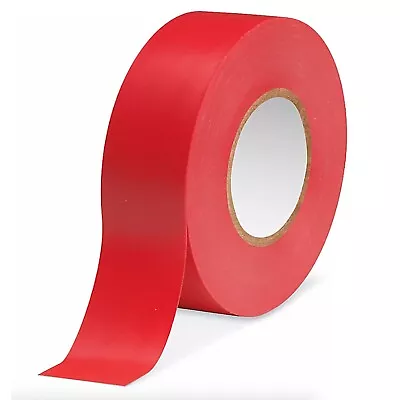 19M Electrical Tape Red Vinyl Heavy Automotive 3/4 Inch By 60 Ft 7 Mil Thick • $2.79