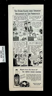 1932 Vermont Maid Maple Syrup Sugar Country San Francisco Vintage Print Ad 25964 • $9.97