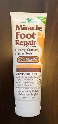 Miracle Of Aloe - Miracle Foot Repair Cream - 8 Oz. Tube - NEW And SEALED • $9.99