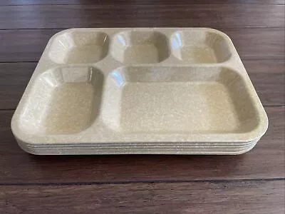 5 Halsey US Melamine Divided Food Tray For Mess Dinner Lunch School Camping 1993 • $24.95