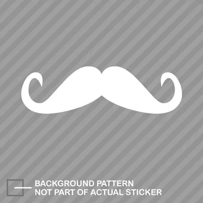 Mustache Sticker Decal Vinyl #1 • $4.99