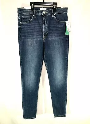 H&M Jeans Blue Women Size 12 Skinny Stretch 30 X 27 Denim Ankle Mid Rise • $16.99