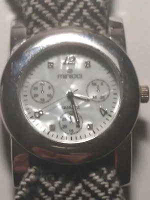 Minicci 60785 Ladies Watch White Face New Battery Nice Looking  • $25